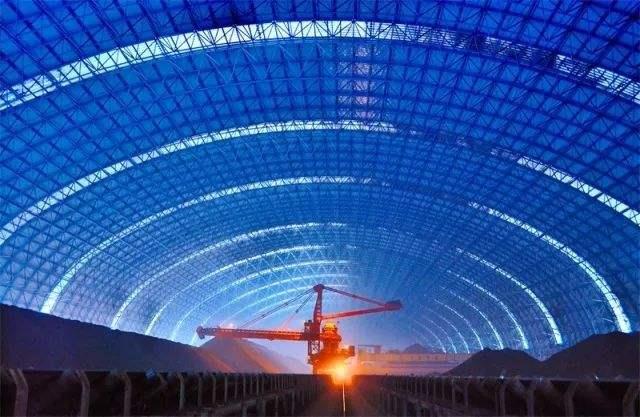 眉山亿优钢构工程师为您解析原料场封闭技术的特点和类型